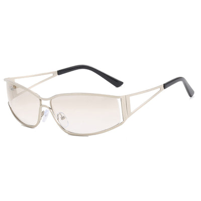 Gradient Metal Frame Sunglasses