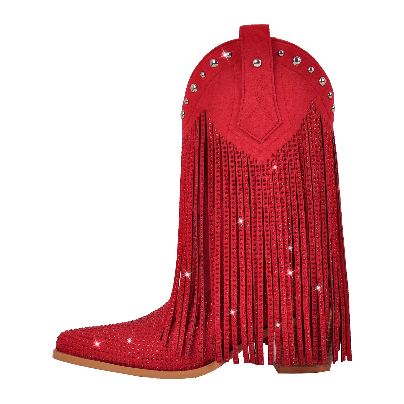 Fringed Point Toe Boots