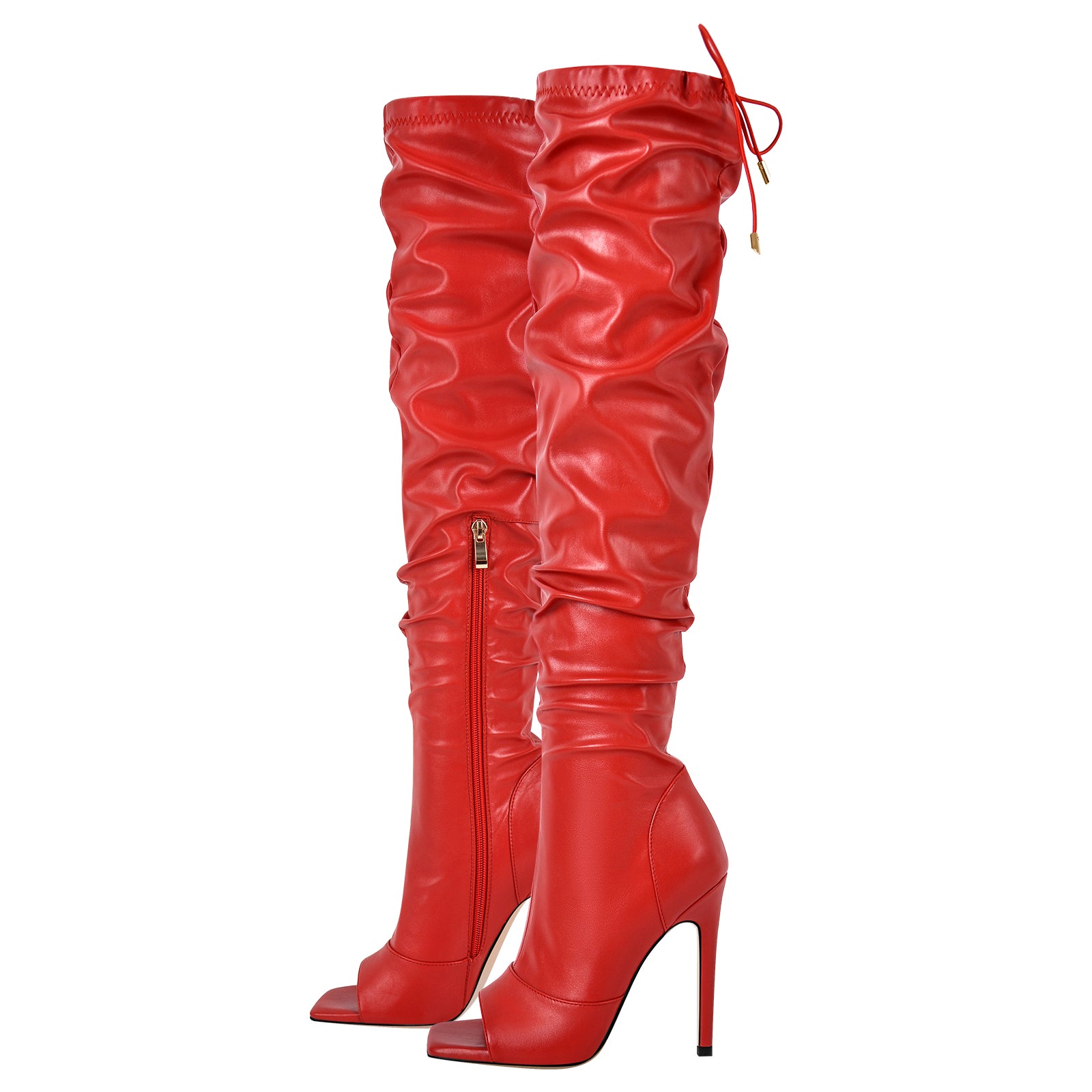 stiletto open toe boots