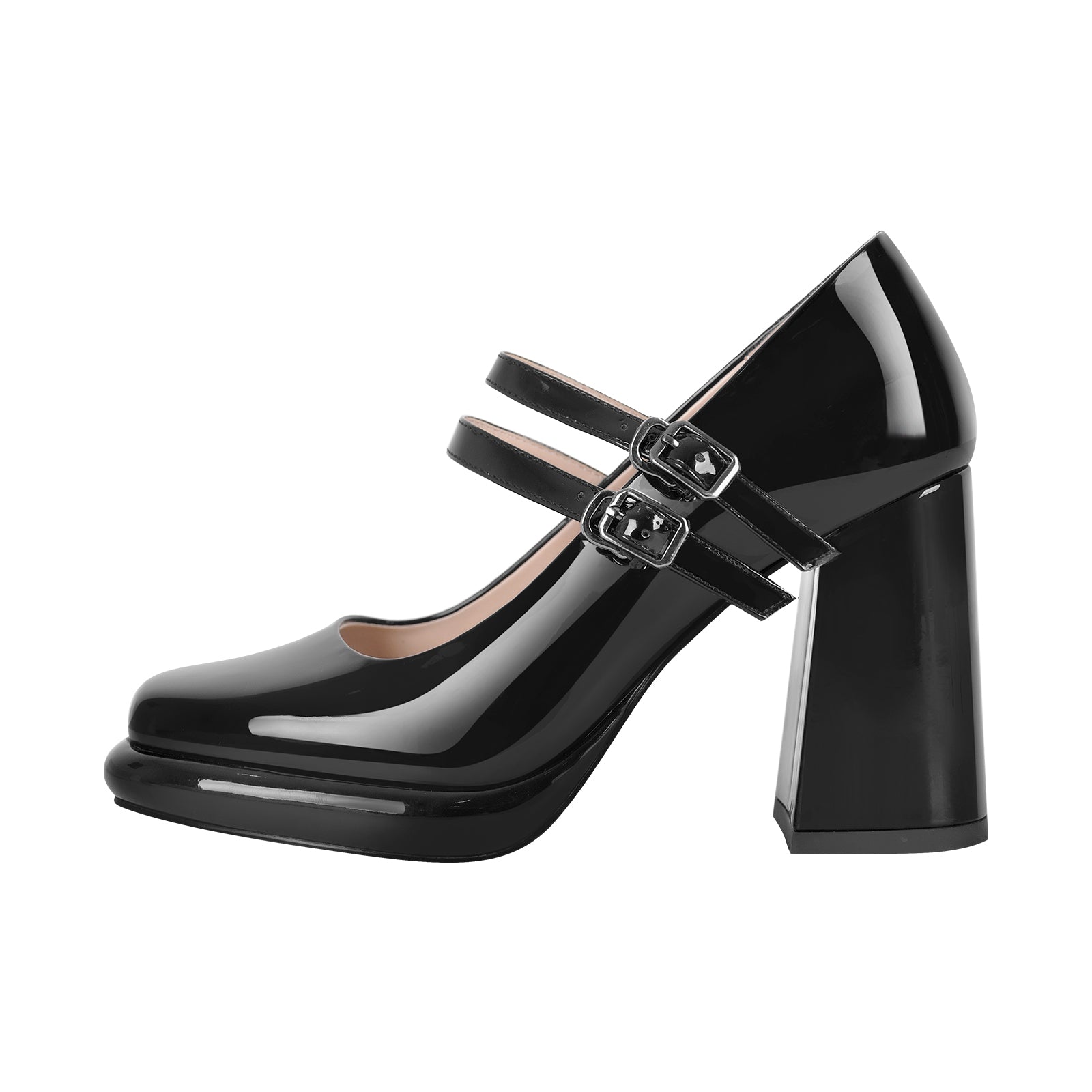 Shoes | New Ruby Red Patent Mary Jane Platform Chunky Heel Pumps