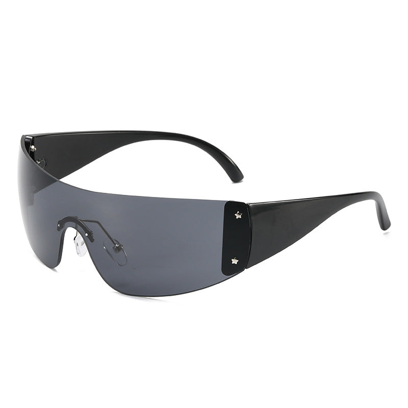 One-piece Rimless Sunglasses