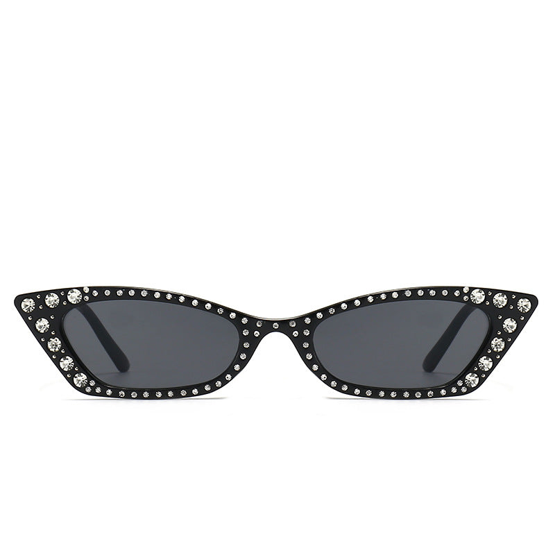 Rhinestone Cat Eye Shape Sunglasses