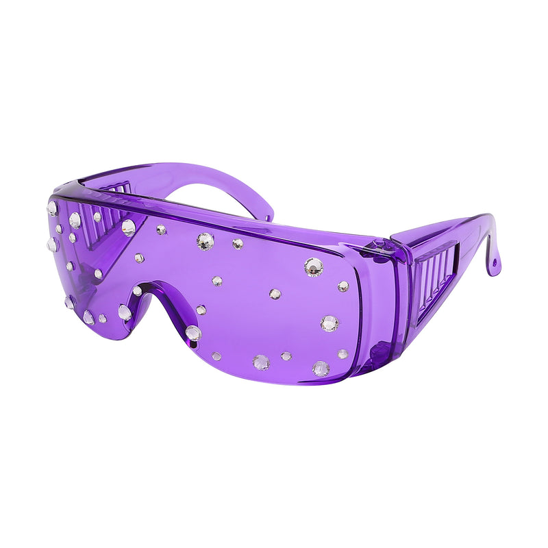 Colorful Large Frame Toad Sunglasses