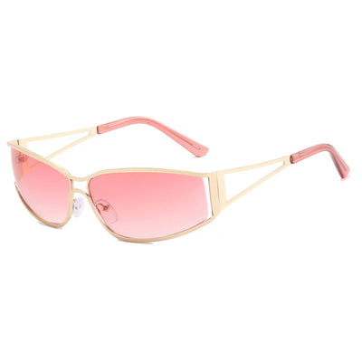 Gradient Metal Frame Sunglasses