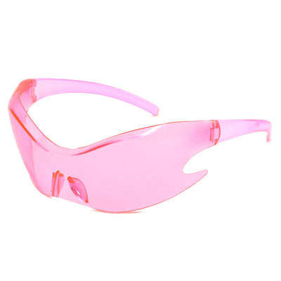 Y2K One Piece Rimless Cycling Sunglasses
