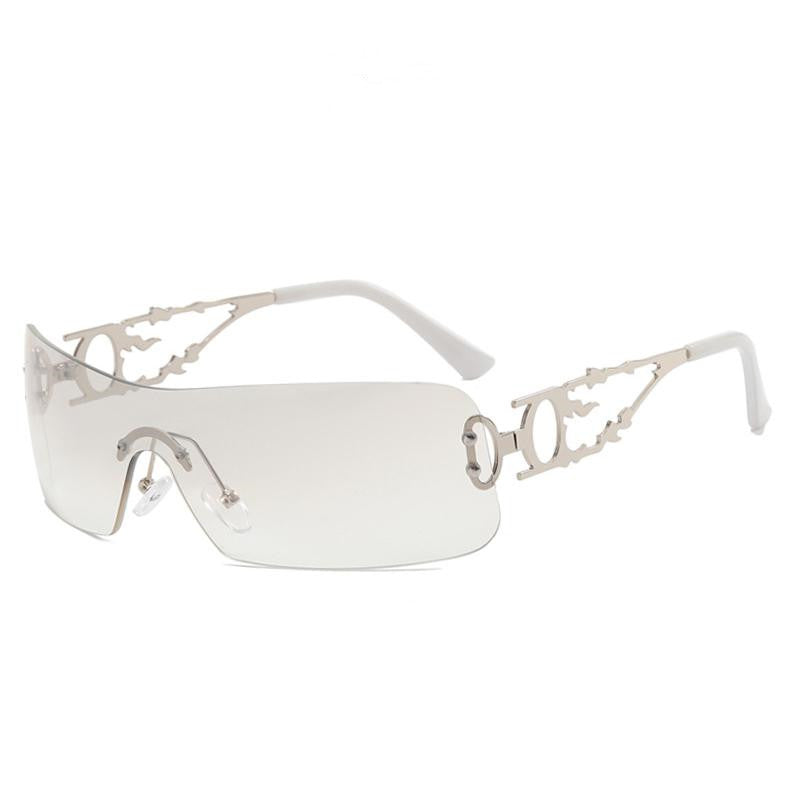 Rimless Cutout Sunglasses