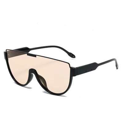 Shaped Large Frame Fashion Sunglasses