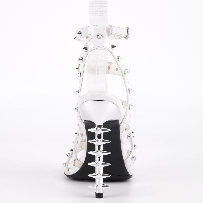 Square Toe Rivet Gladiator Ankle Strap Sandals