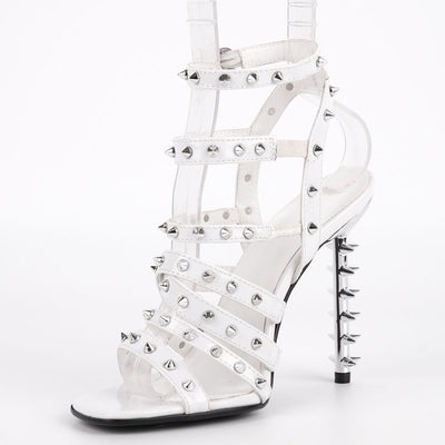 Square Toe Rivet Gladiator Ankle Strap Sandals