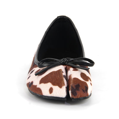 Round Toe Bow Tabi Ballet Flats