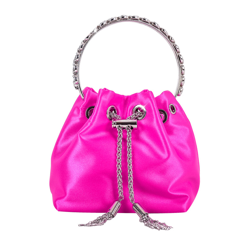 Rose Red Bucket Shoulder Bag Handbag