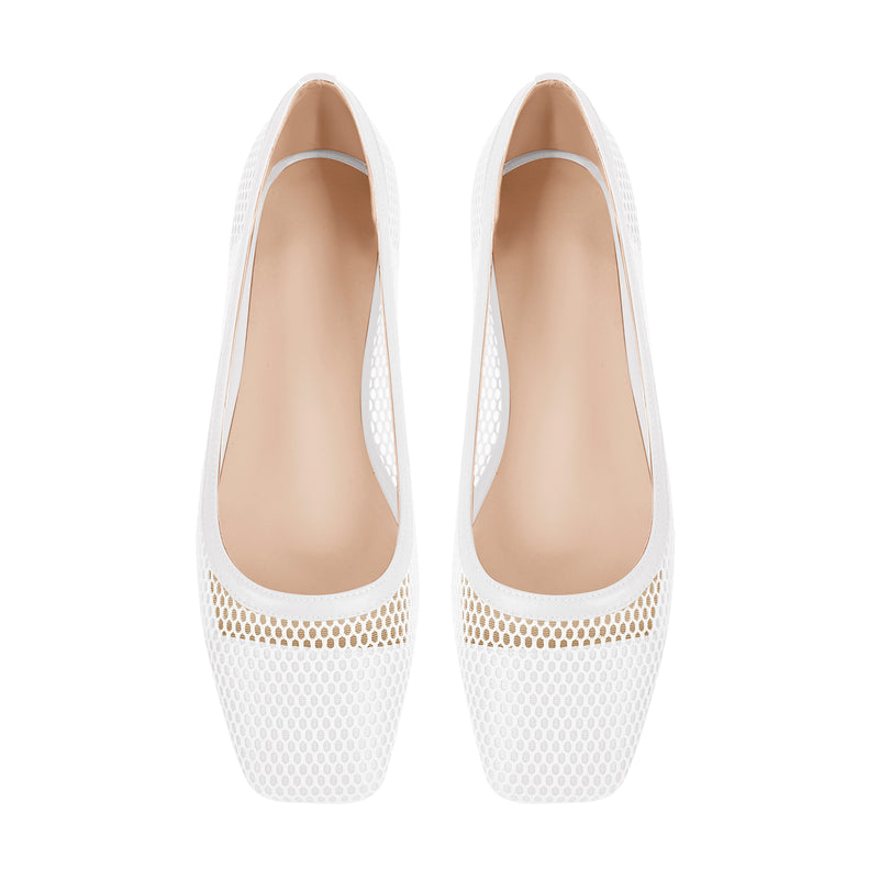 Square Toe Slip-on Hollow Daily Flats
