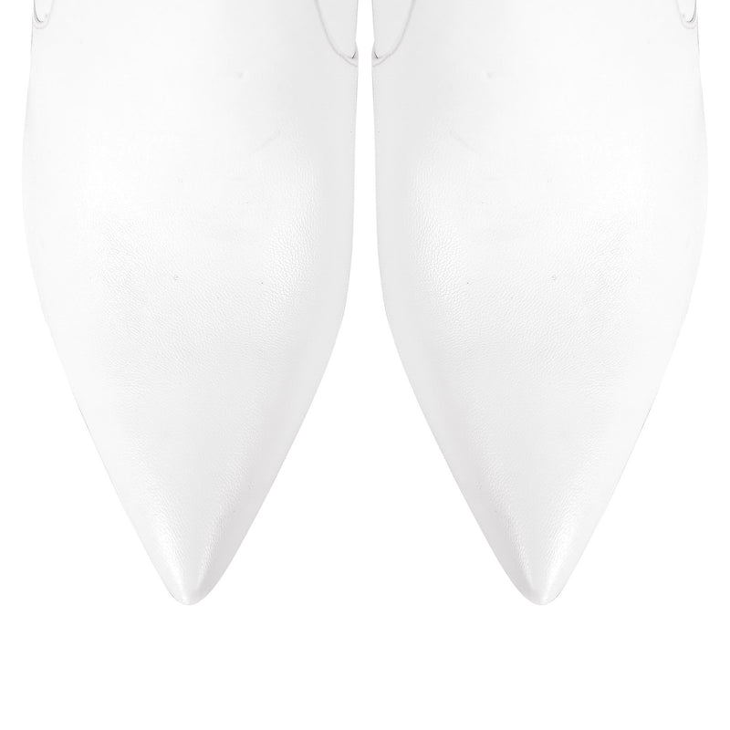 Pointed Toe Zipper Over The Knee Stilettos Boots