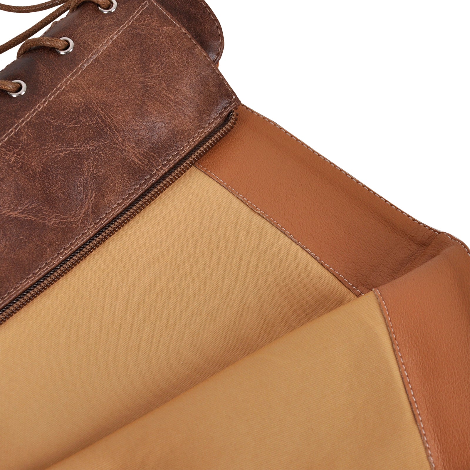 Matte Leather Lace-up Mid-calf Boots â Onlymaker