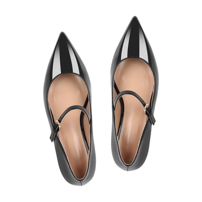 Patent Leather Round Heel Flats