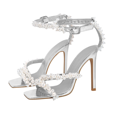 Pearl Ankle Strap Sandals