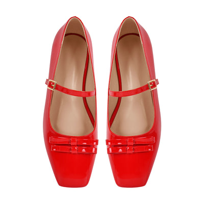 Square Toe Ballet Flats