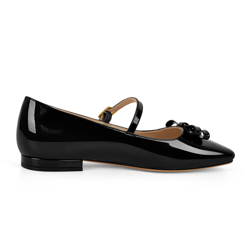 Square Toe Ballet Flats