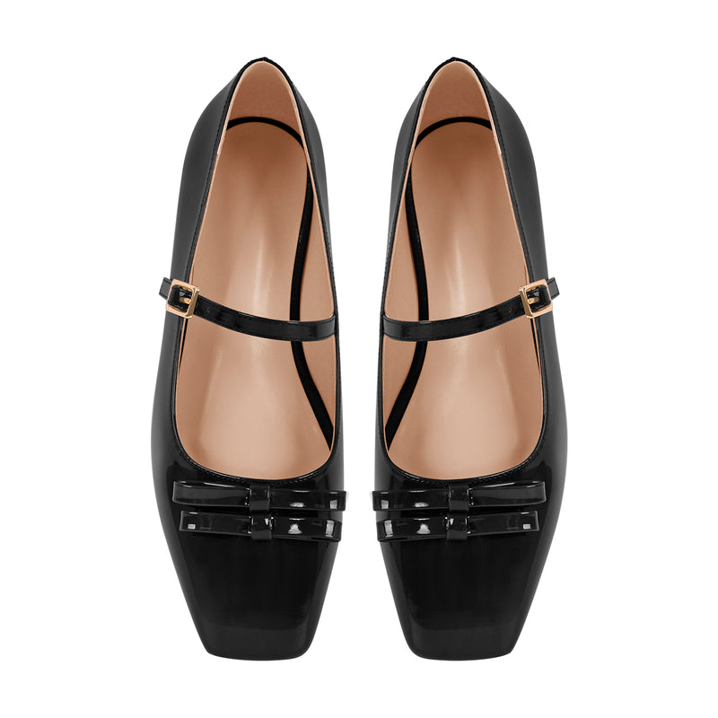 Square Toe Ballet Flats