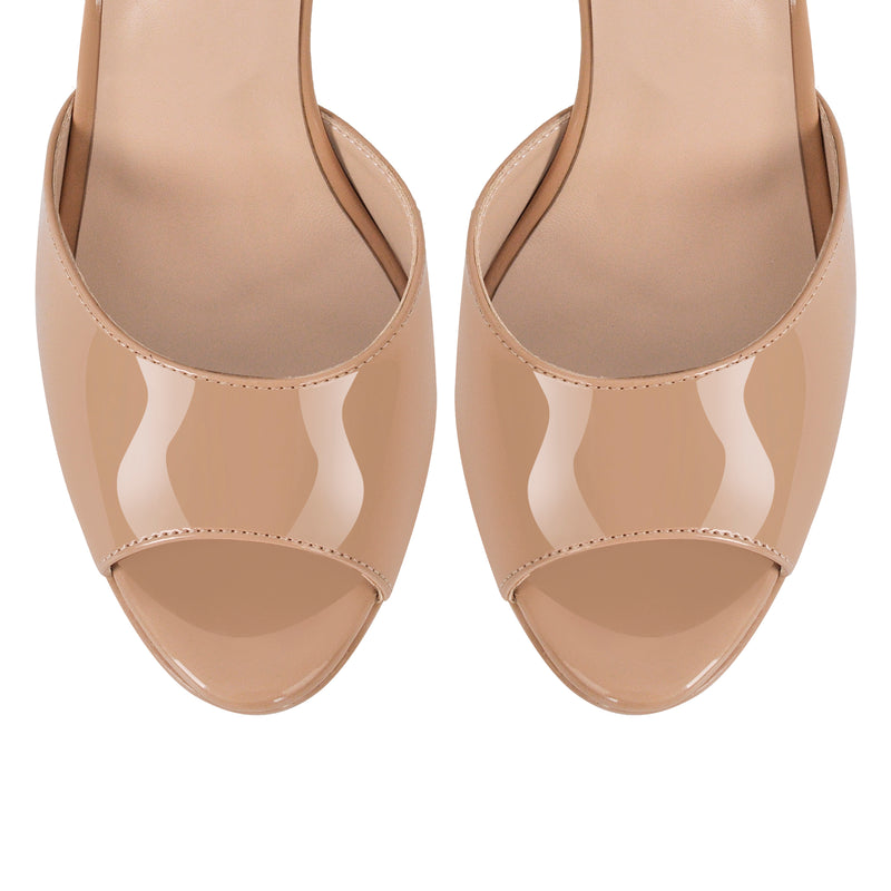 Peep Toe Platform Buckle Strap Chunky Heel Sandals