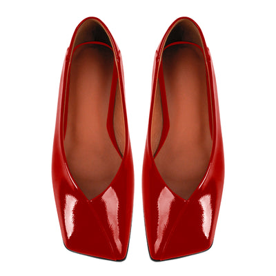 Square Toe Slip-on Flats