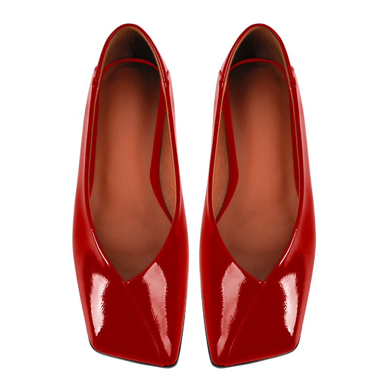 Square Toe Slip-on Flats