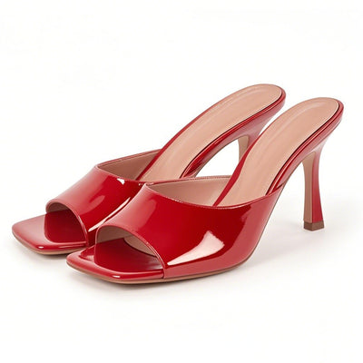 Square Toe Stiletto Sandals Mules