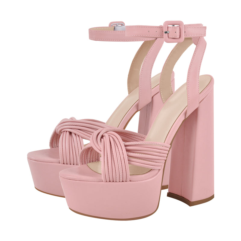 Platform Chunky Heel Ankle Strap Sandals
