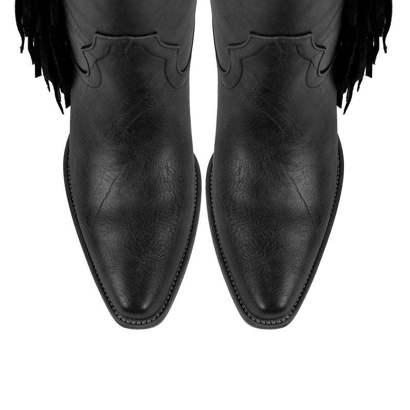 Fringe & Stud Western Boots