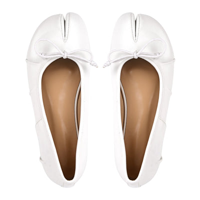 Tabi Round Toe Bow Ballet Flats
