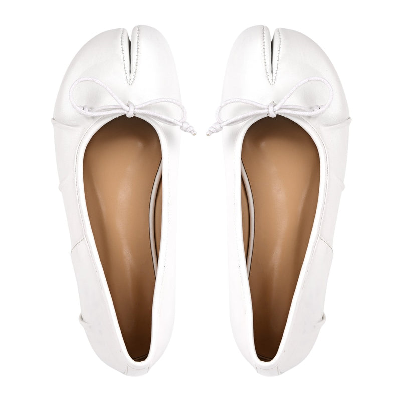 Tabi Round Toe Bow Ballet Flats