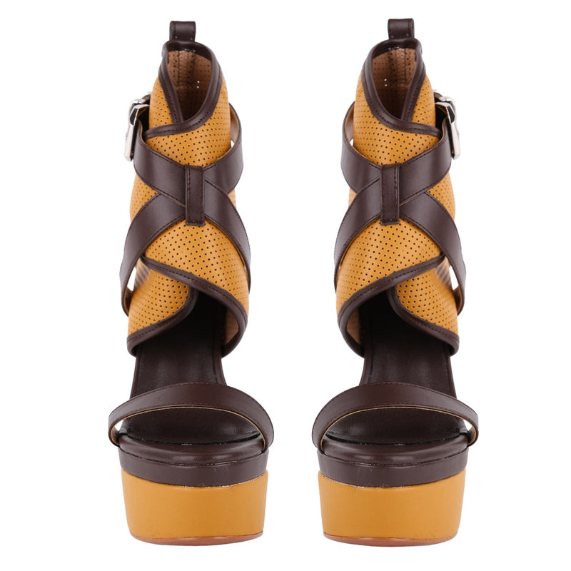 Platform Buckle Strap High Heel Sandals