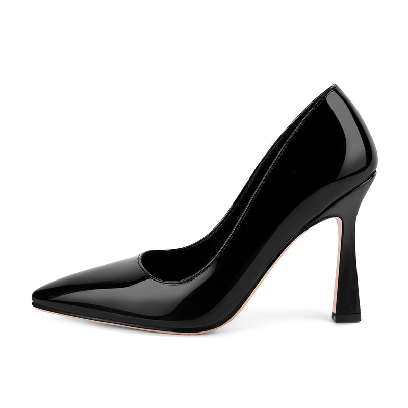 Pointed Toe Patent Leather High Heels