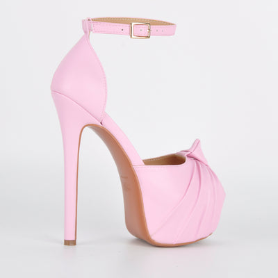 Peep Toe Platform Ankle Strap Stiletto Sandals