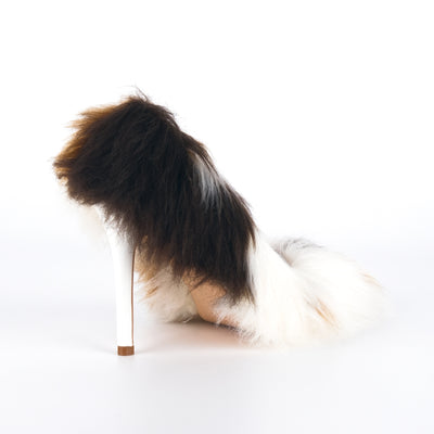 Fur Pointed Toe Stiletto Pumps