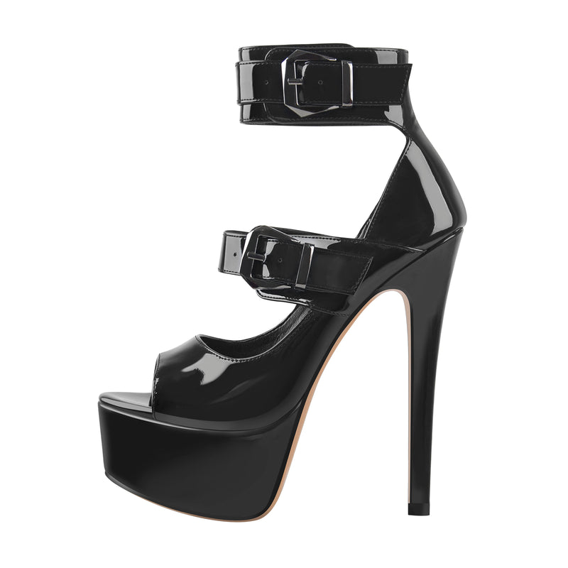 Peep Toe Platform Sandals High Heel Stilettos – Onlymaker