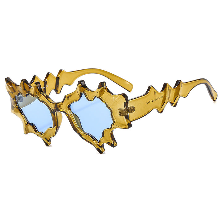 Imal　IPS COSMETIC Flame Shape Irregular Sunglasses – Onlymaker