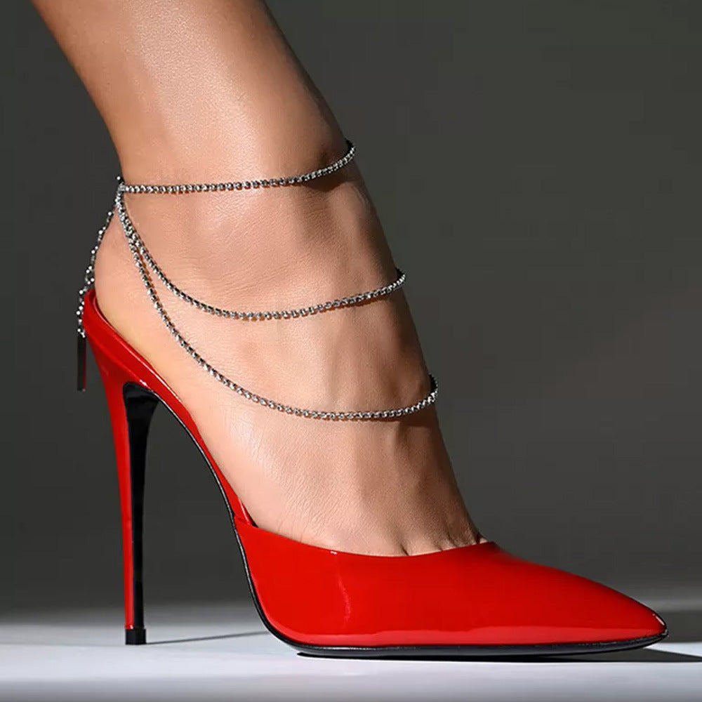Rhinestone Multi-layered Anklet – Onlymaker