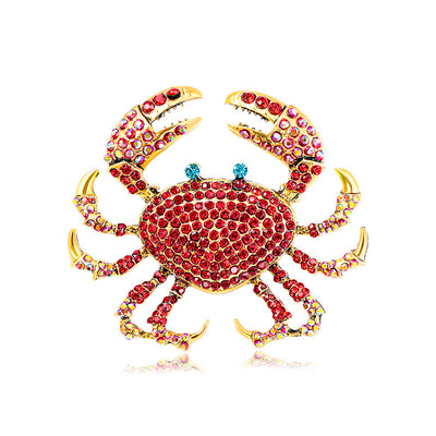 Rhinestone Crab Shoe Ornament