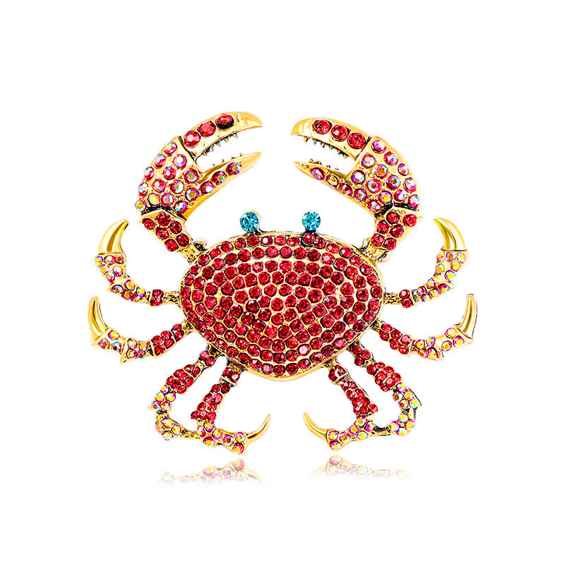 Rhinestone Crab Shoe Ornament