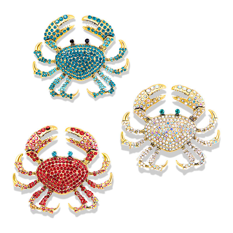 Rhinestone Crab Shoe Ornament
