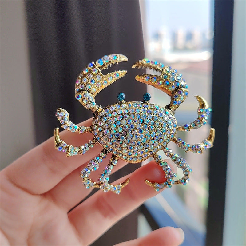 Rhinestone Crab Shoe Ornament