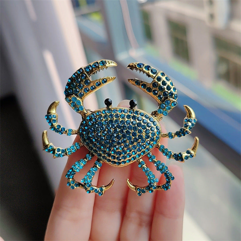 Rhinestone Crab Shoe Ornament