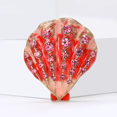Rhinestone Shell Shoe Ornament