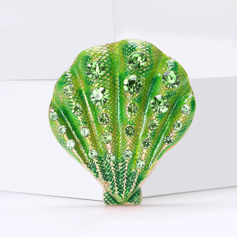 Rhinestone Shell Shoe Ornament