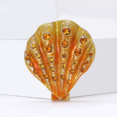 Rhinestone Shell Shoe Ornament