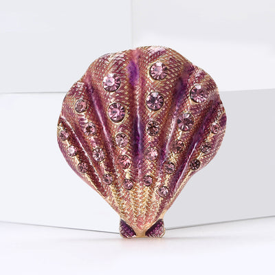 Rhinestone Shell Shoe Ornament