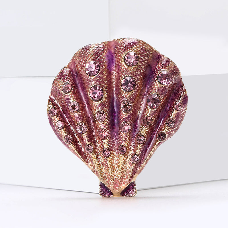 Rhinestone Shell Shoe Ornament