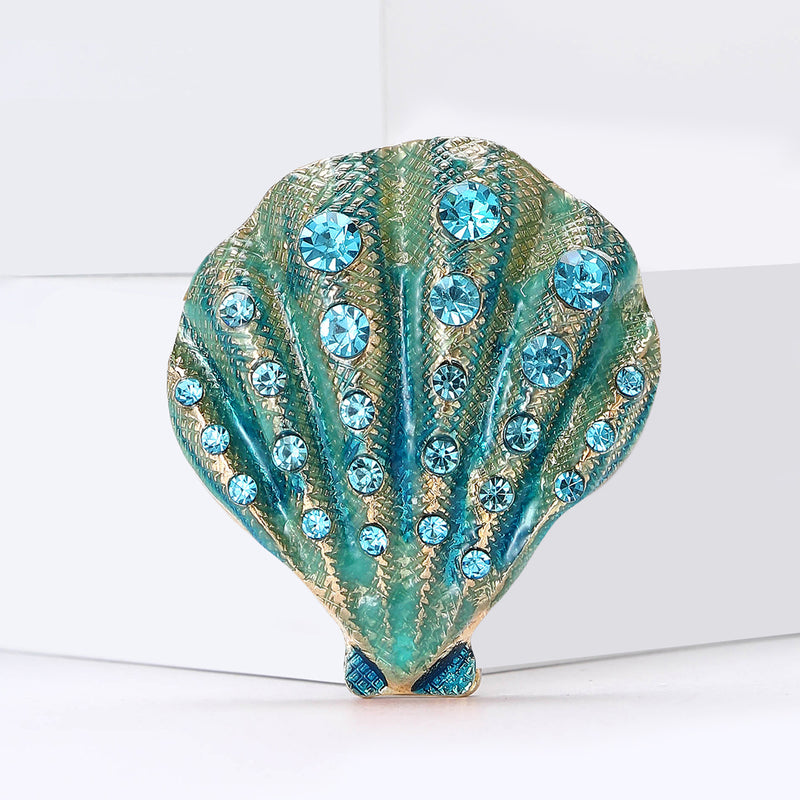Rhinestone Shell Shoe Ornament