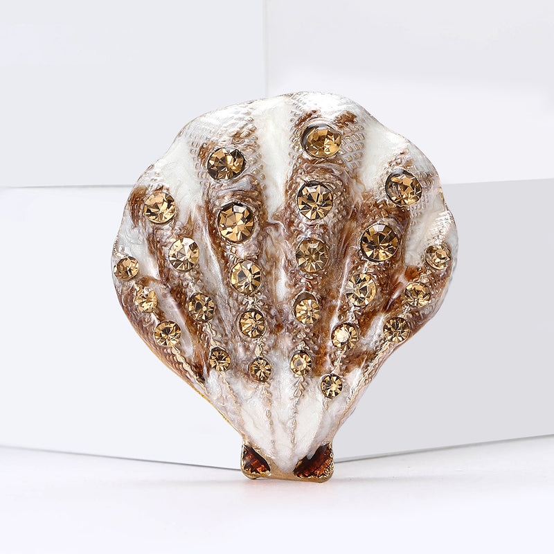 Rhinestone Shell Shoe Ornament